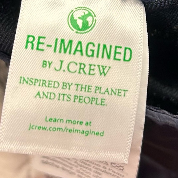 J Crew Sailor Crop Pants Womens size 8 / Navy Blue White Strips / Pocket - Picture 5 of 7